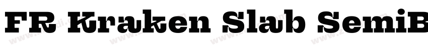 FR Kraken Slab SemiB字体转换 FR Kraken Slab SemiB字体转换